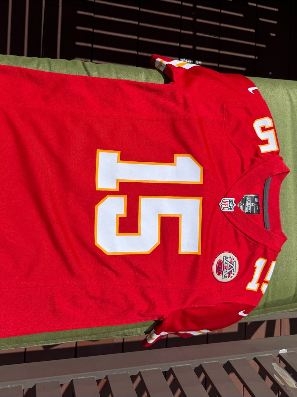 Nike Kansas City Chiefs #15 Mahomes Red Football Jersey